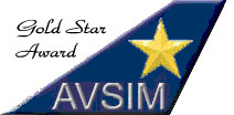 Avsim Gold Star Award